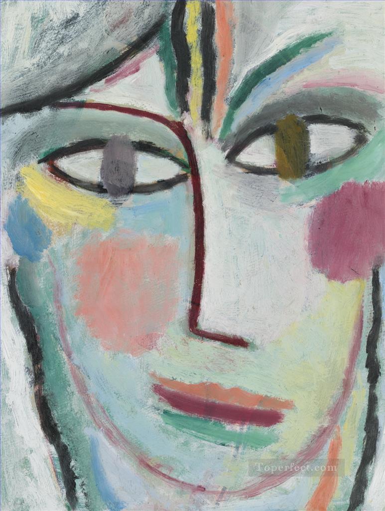 女性の頭 フェミナ 1922 アレクセイ・フォン・ヤウレンスキー 表現主義油絵